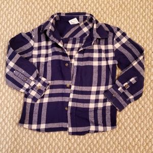 Flannel button up toddler